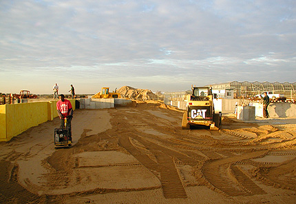 Compacting base material